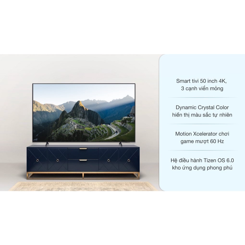 Smart Tivi Samsung 4K Crystal UHD 50 inch 50AU8100 2021 - ĐIỆN MÁY KHO RẺ