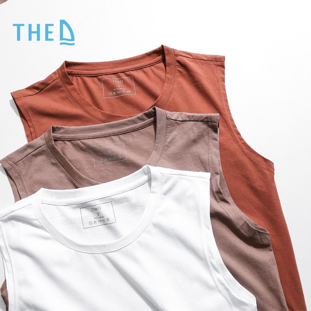 Áo Ba Lỗ Nam Tanktop The D Dáng Regular Chất Liệu Cotton Mềm Mịn, Thoáng Mát, Thấm Hút Mồ Hôi Tốt 5503