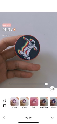 Giá đỡ điện thoại popsocket aesthetic màu đen
