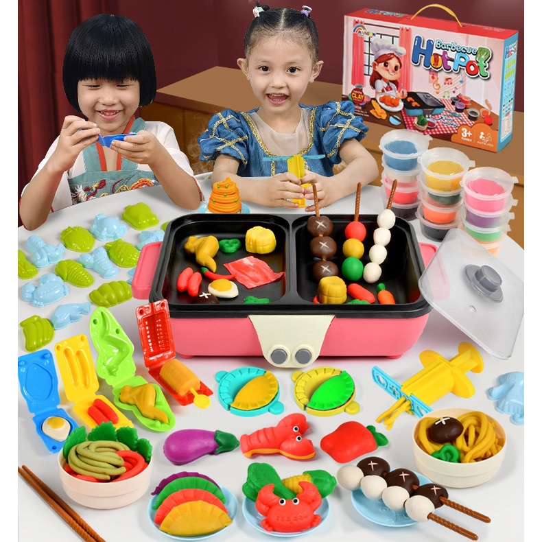 Đồ chơi đất nặn Máy Làm Kem, Mì, Bún Đồ Chơi Đất Bột Nặn Bằng Bột Gạo An Toàn Nhiều Loại Mô Hình Cho Bé Lựa Chọn