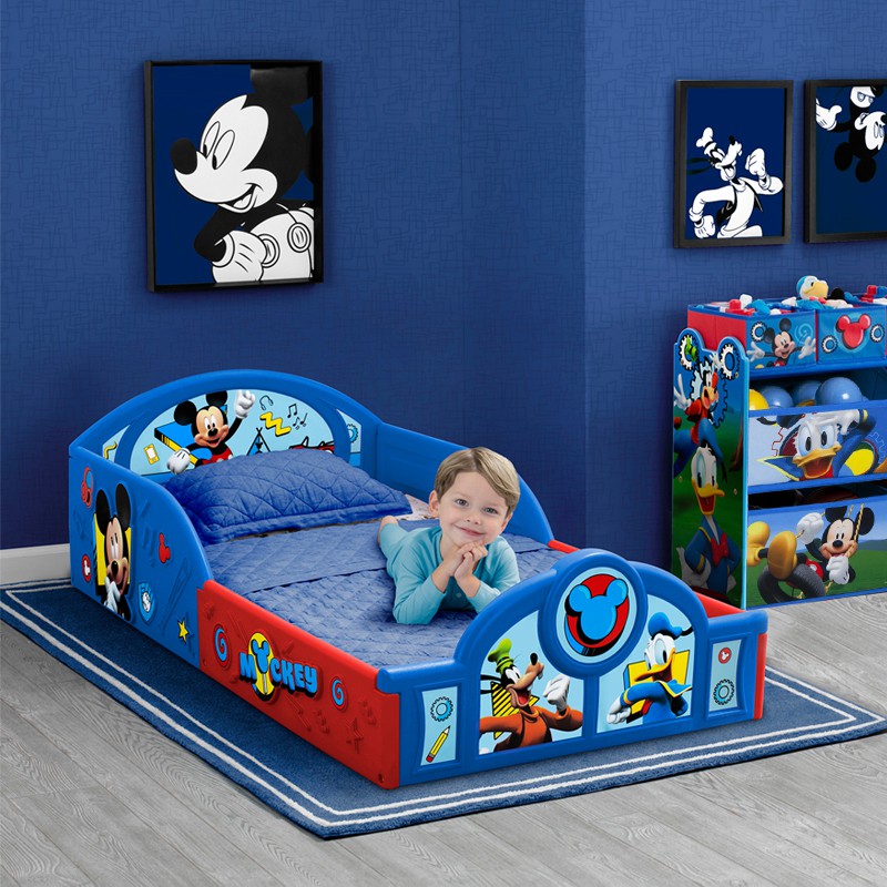 Giường ngủ cho bé xanh mickey cho bé 138x75x31cm