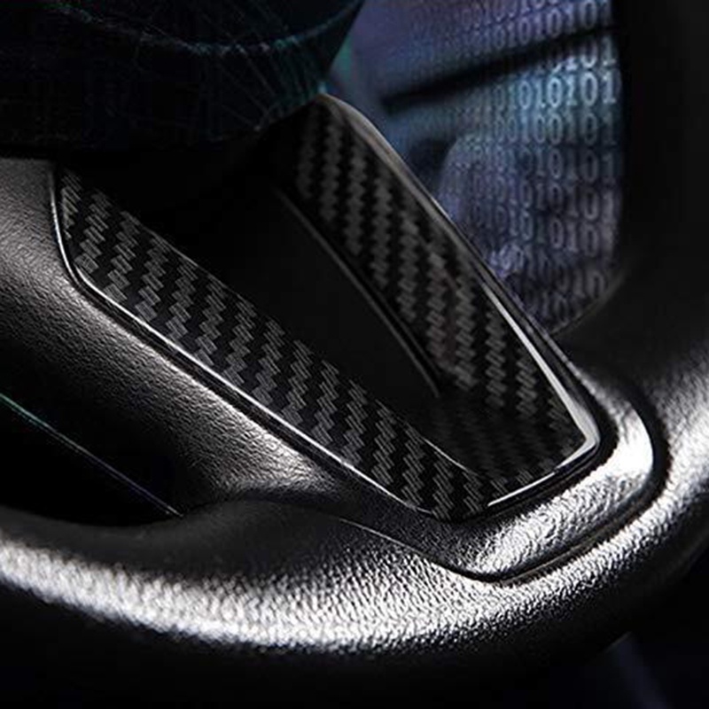 Viền bọc vô lăng xe hơi bằng sợi carbon cho Mazda 3 6 CX-3 CX-5 CX-9