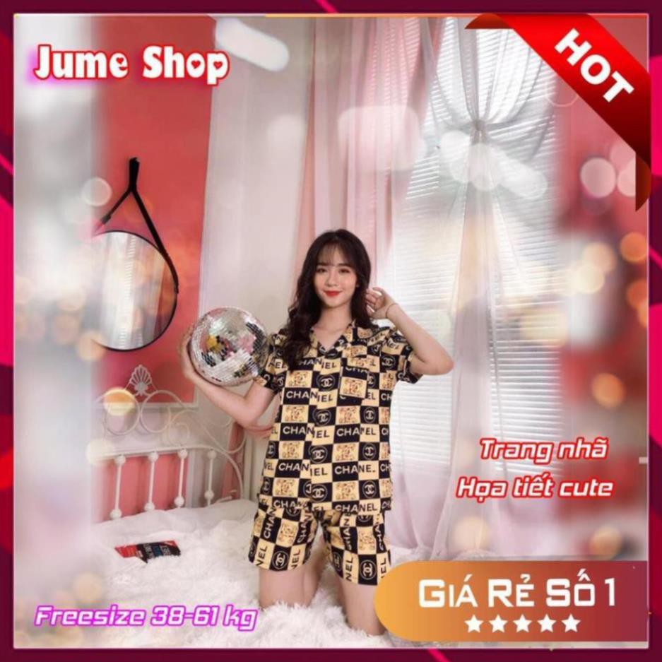 Bộ Pijama cộc đồ ngủ ❤️SIÊU ĐẸP❤️ đồ mặc ở nhà chất kate thái siêu đẹp không nhăn  ཾ ༴  ྇  ྇