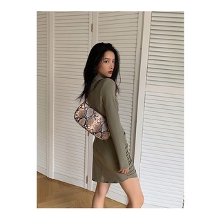 Đầm thun body nhúm hông cổ 3p- ORDER