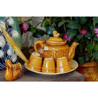 Bộ sản phẩm ấm trà gốm sứ Nam Bộ