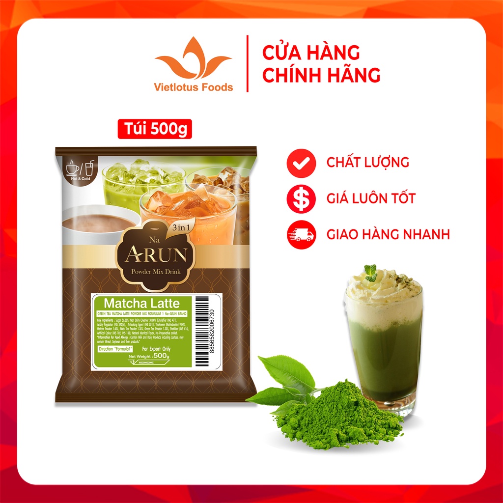 Bột Trà Sữa Matcha Na Arun - Matcha Green Tea Power 500g