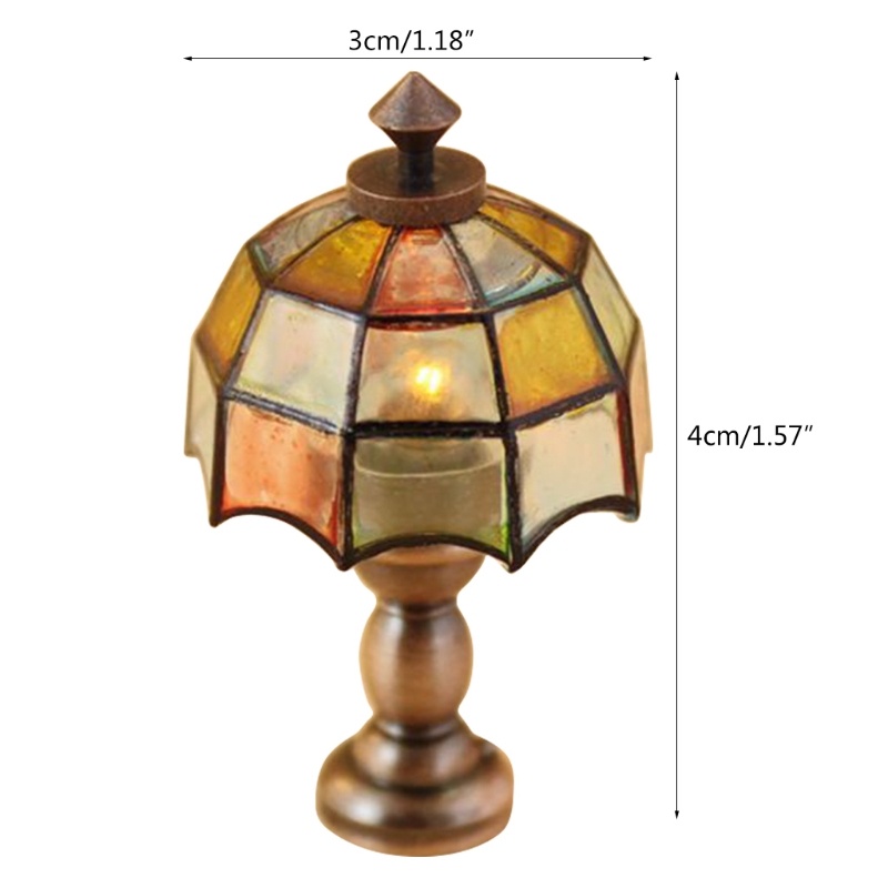 Đèn Đọc Sách Mini Tỉ Lệ 1 / 12 Dùng Để Trang Trí Nhà Búp Bê