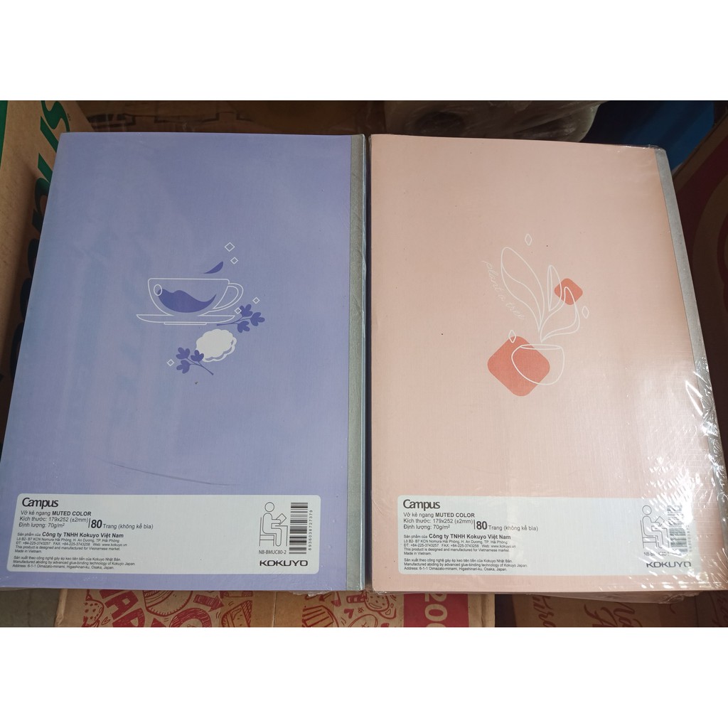 Vở Campus kẻ ngang Muted Color 80tr