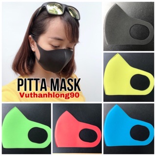 Khẩu trang Pitta Mask Đen/Trắng/Xám - Hình thật shop tự chụp