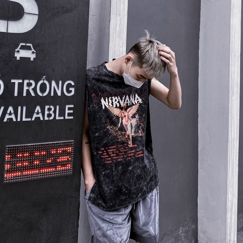 Áo TANKTOP chất liệu vải wash cực xịn form unisex