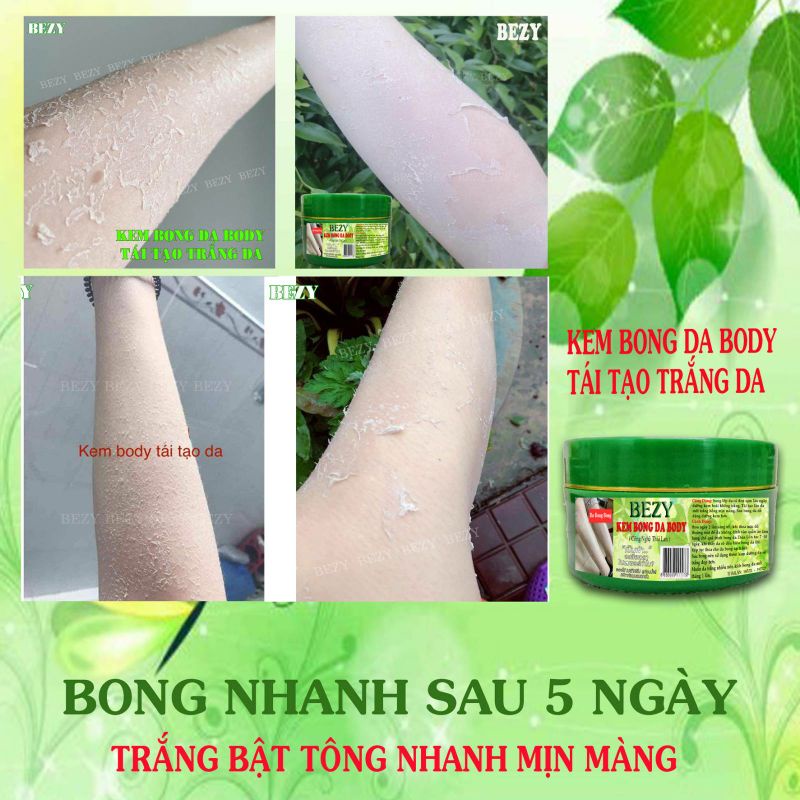 Kem Bong Da Body Siêu Trắng Nhanh Sau 5 Ngày