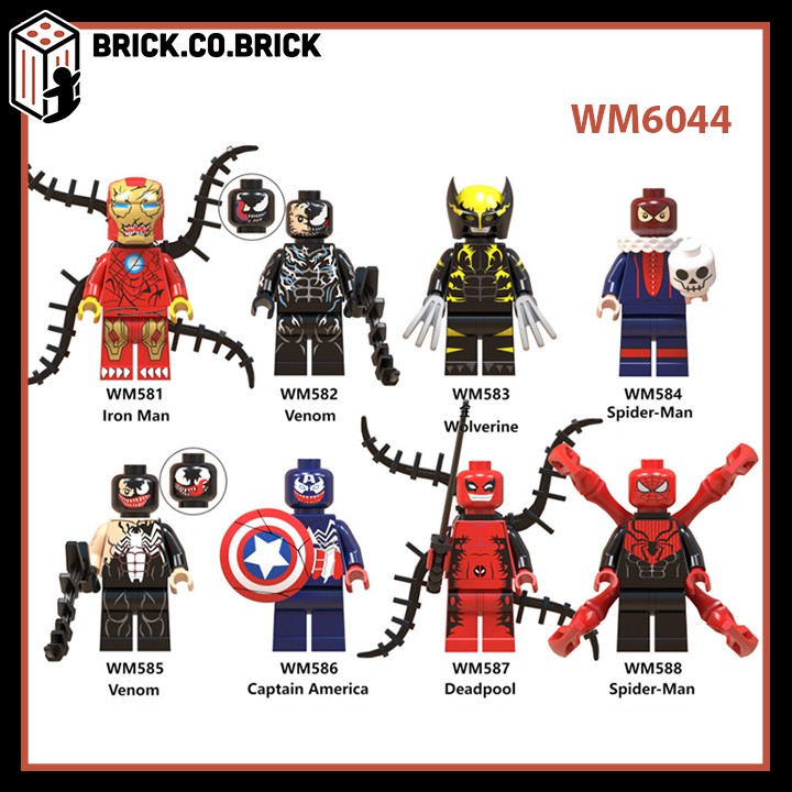 WM6044 - Đồ chơi lắp ráp minifigure và non lego siêu anh hùng - mô hình Super Heroes Marvels/ DC Comics: Spider Man