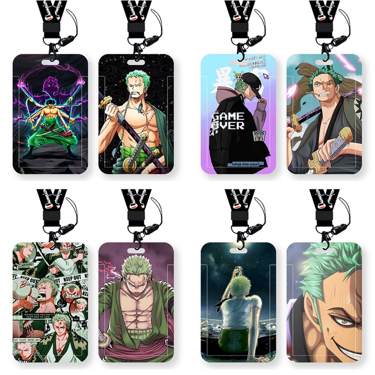 Set 15 Vỏ Đựng Thẻ id / Thẻ id In Hình anime one piece Có Dây Đeo Bảo Vệ Cho Học Sinh