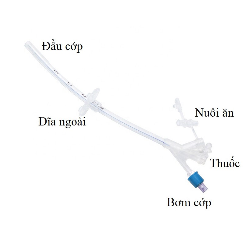 Ống Sonde Silicone Mở Thông Dạ Dày ZKSK - Chuyên dùng cho bệnh nhân phẫu thuật mở thông dạ dày nuôi ăn