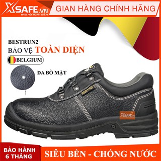 Giày bảo hộ Jogger Bestrun 2 da bò thật chống thấm nước bảo hộ chuẩn S3 Châu Âu Giày bảo hộ lao động Jogger Bỉ
