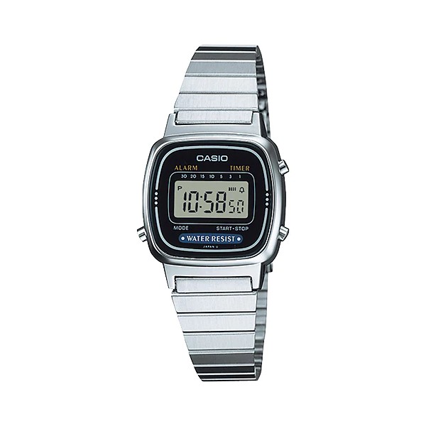 Đồng hồ nữ dây kim loại chính hãng Casio LA670WA-1DF