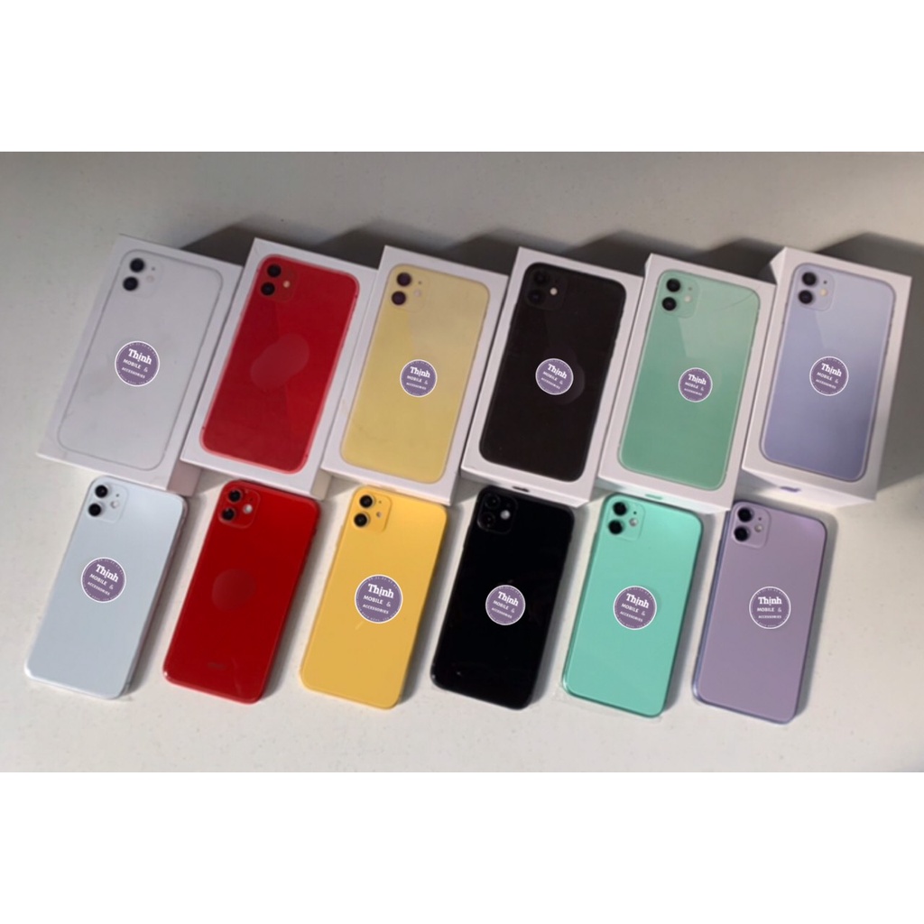 Mô hình trưng bày 11 màu trắng, màu đen, màu đỏ, màu vàng, màu xanh ngọc, màu tím