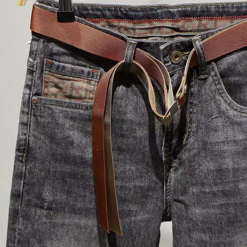 Quần Jean skinny Jean Màu Xám Khói Thời Trang Xuân Hè Phong Cách Hàn Quốc Mới 2022 Cho Nam