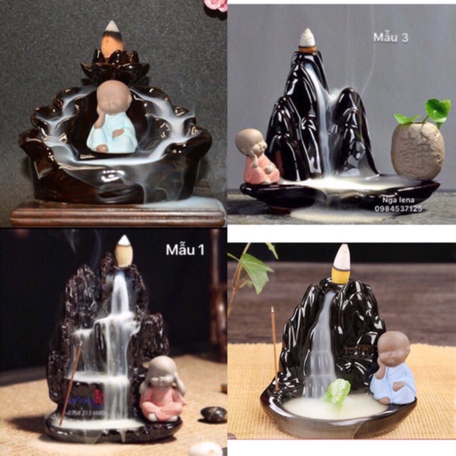 Thác khói trầm hương chú tiểu tặng 1 gói trầm (chọn mẫu) | BigBuy360 - bigbuy360.vn