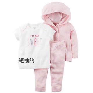 Set 3 món bé gái hàng Carter