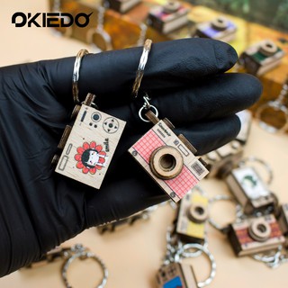 Móc khóa gỗ máy ảnh siêu ngộ nghĩnh - Chuẩn Okiedo