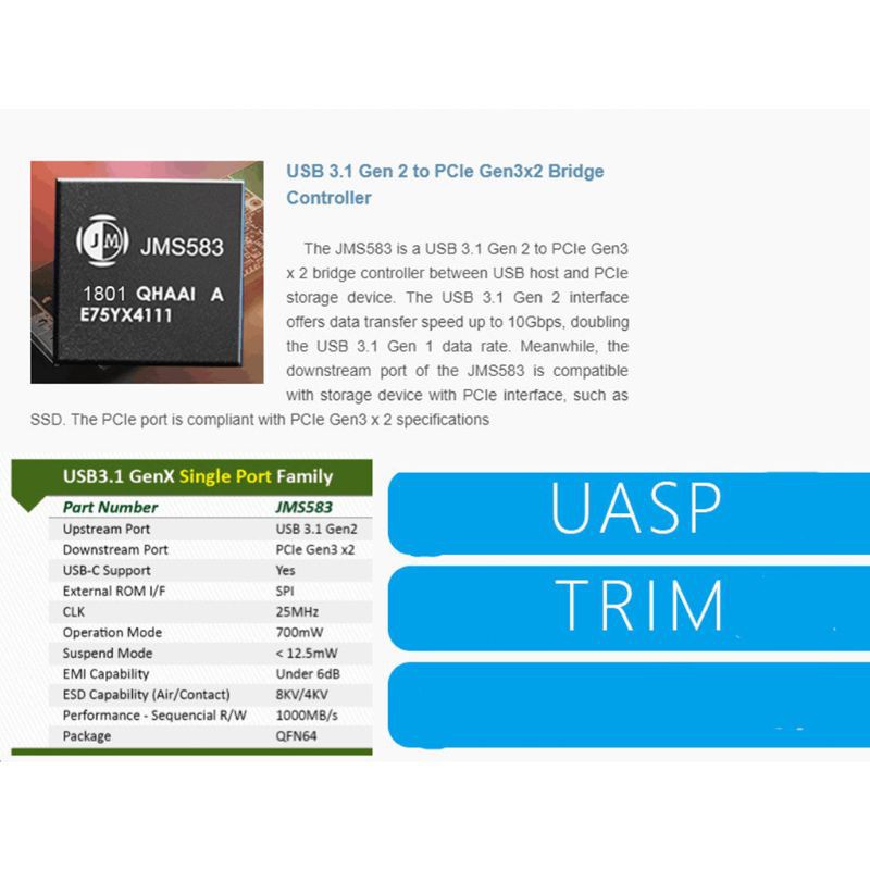 Vỏ Ổ Cứng Ngoài Usb3.1 Type-C Sang M.2 M 10gbps M2 Ssd 2280 | BigBuy360 - bigbuy360.vn