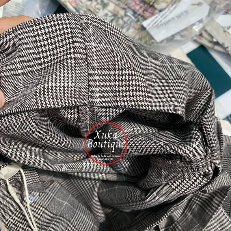 Quần Yếm Vải Cạp Cao SOFT COTTON Cao Cấp 2022 Quần Yếm Vải Bé Gái