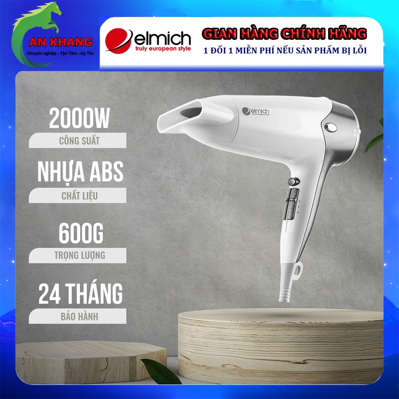 Máy sấy tóc Elmich HDE-1820 - Công suất 2000W - Hàng chính hãng