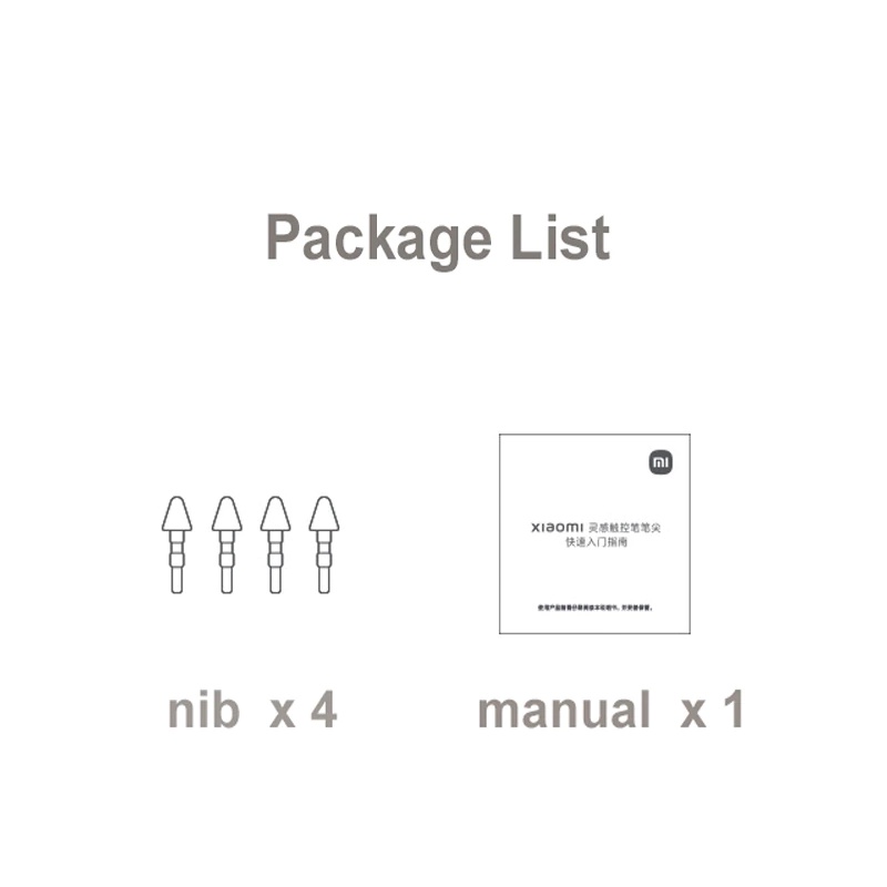 4 Ngòi bút dự phòng cho bút cảm ứng xiaomi Pad 5 | 5 Pro | Smart Pen  | Chính Hãng