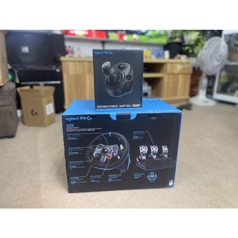 Vô lăng chơi game Logitech G29 kèm cần số chữ H dành cho PC, PS3 và PS4