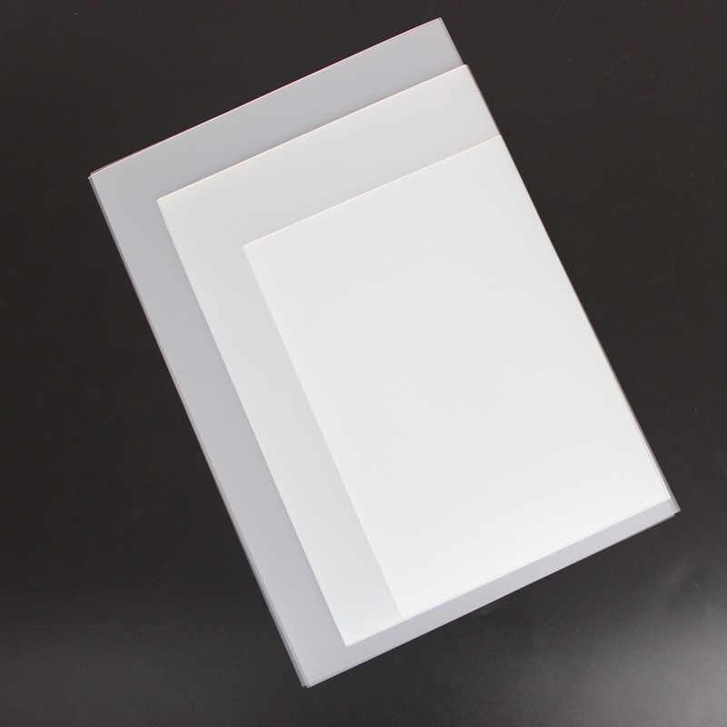 Bìa sổ nhựa trắng mờ chưa đục lỗ Béo shop dày 0.4mm làm sổ còng khổ A4 B5 A5 phụ kiện văn phòng phẩm