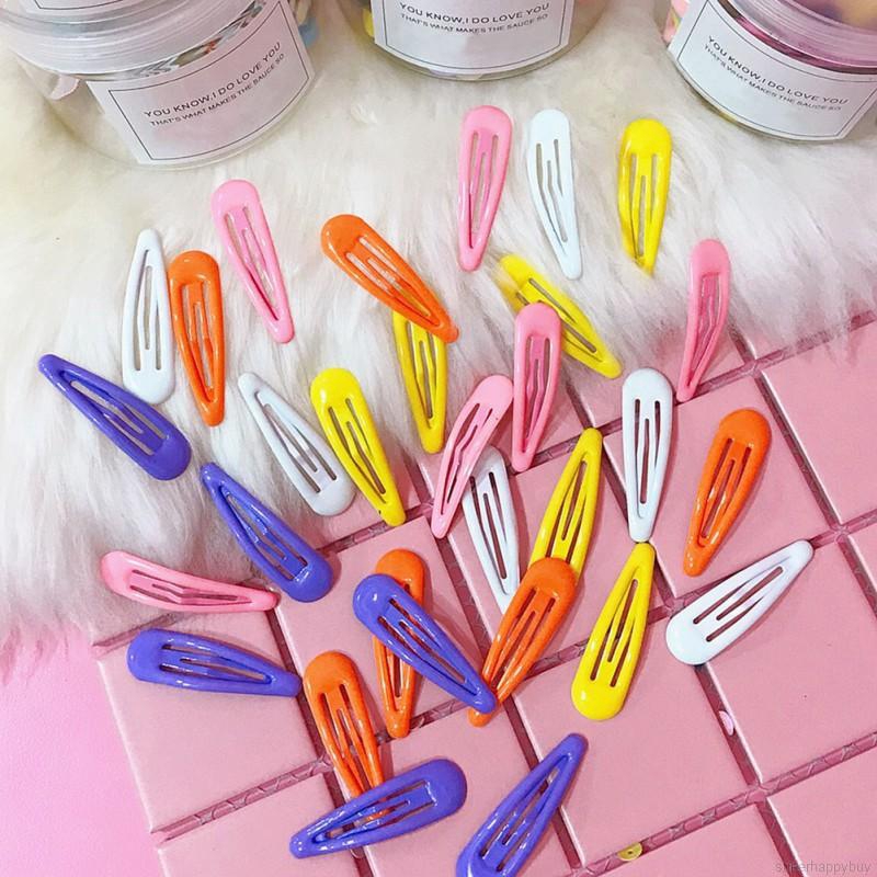 Set 30 kẹp tóc kim loại kiểu dáng đơn giản xinh xắn dành cho nữ
