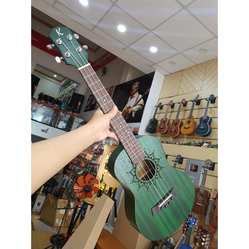 Đàn Ukulele Gỗ chính hãng Kaysen - size Tenor - Green