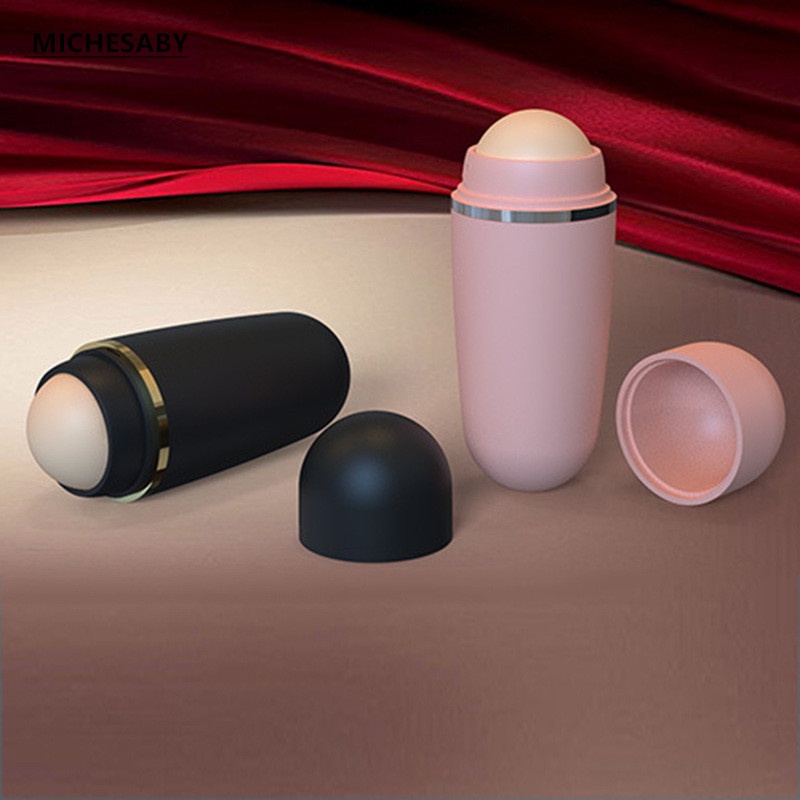 Bóng Lăn Mát Xa Da Mặt Thấm Hút Dầu Làm Sạch Sâu Có Vỏ Bọc Chống Bụi Dành Cho Nữ