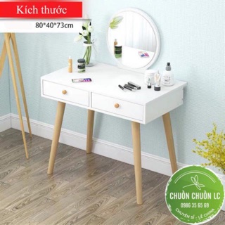 BÀN TRANG ĐIỂM PHONG CÁCH HIỆN ĐẠI (80*40*73cm) SẴN SẴN