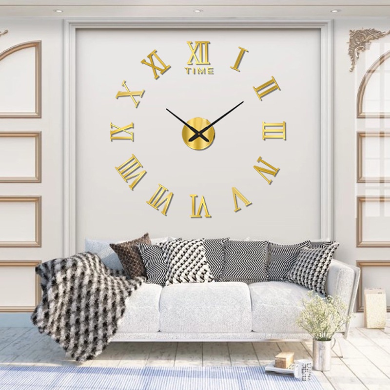 Đồng Hồ Dán Tường 3D Diy