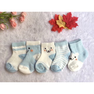 Set 5 Đôi Tất Lưới Cho Bé Từ 0-2 Tuổ