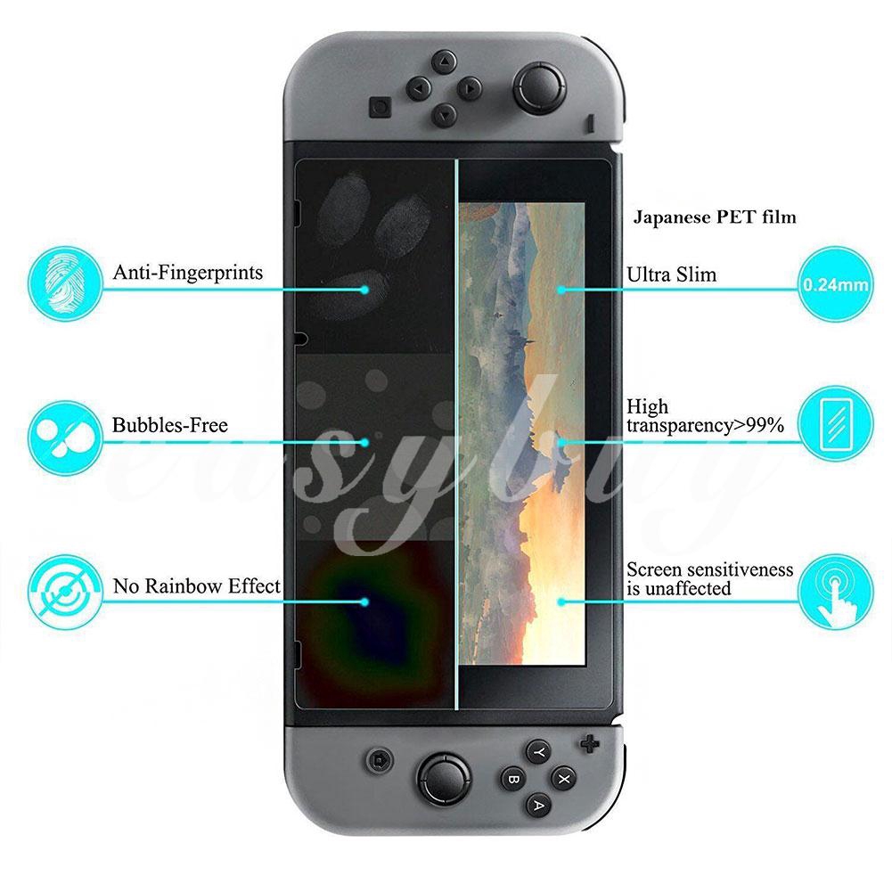 Miếng dán màn hình trong suốt siêu mỏng chống trầy cho Nintendo Switch A