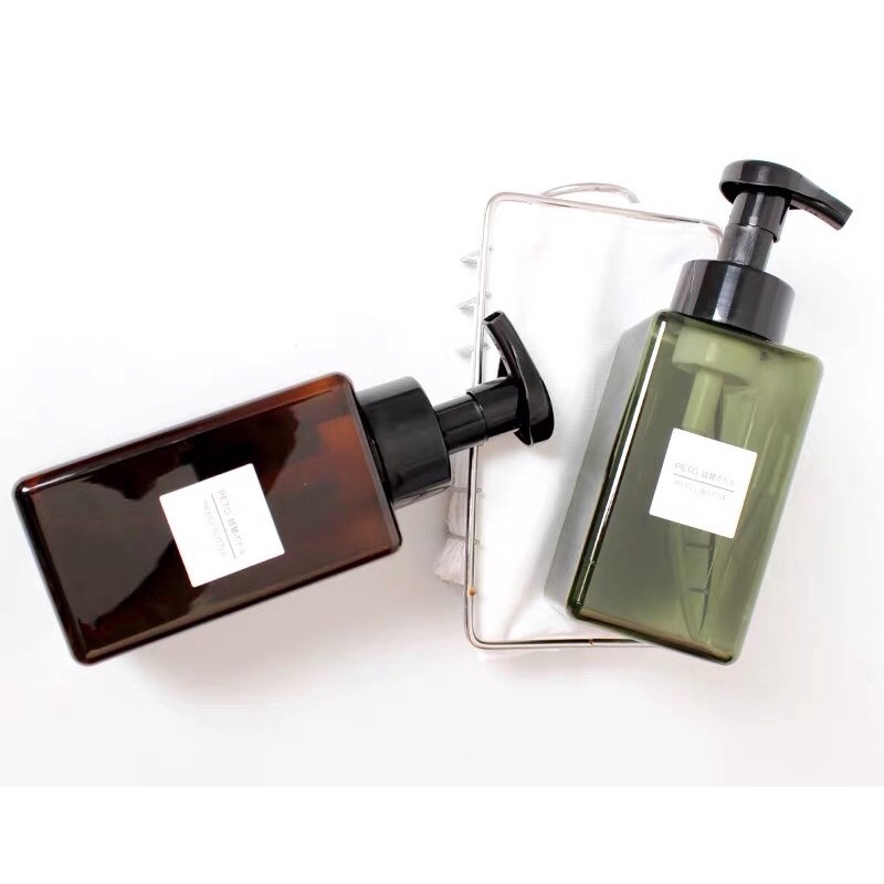 Bình chiết, chai chiết tạo bọt 250ml, 450ml, nhiều màu