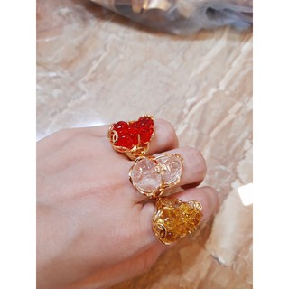 Nhẫn tỳ hưu mạ xi vàng cho các tình yêu.