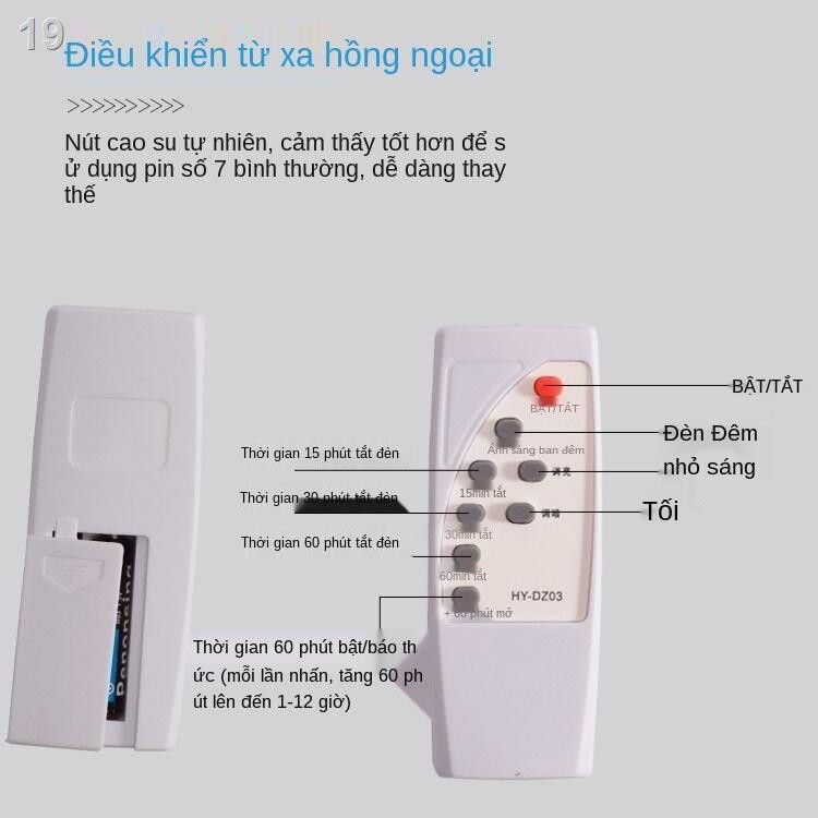 Hướng dẫn sử dụng/điều khiển từ xa ánh sáng ban đêm cạnh giường ngủ plug-in cho con bú đèn treo tường thông minh k