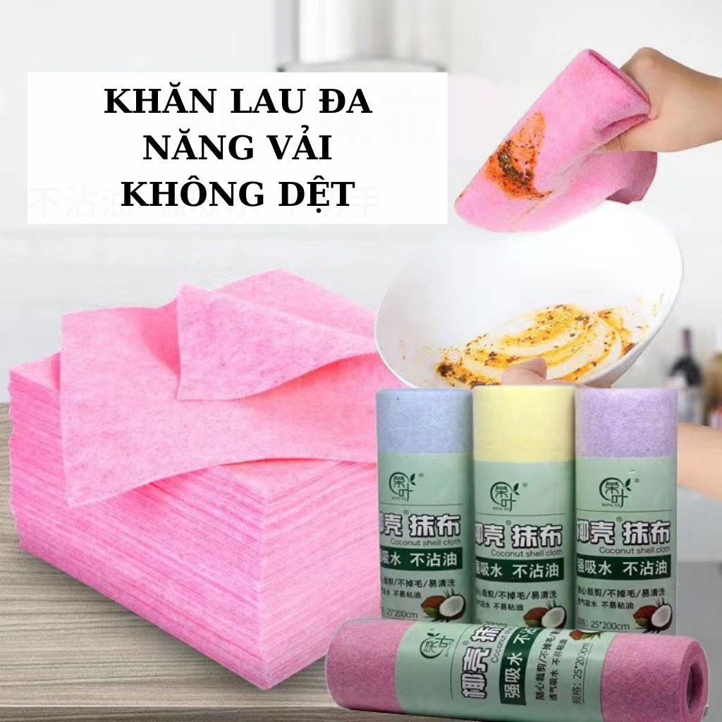 {HOT}Khăn lau đa năng vệ sinh nhà cửa vải không dệt siêu thấm hút