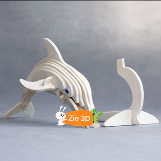 Mô hình lắp ráp gỗ 3D Cá heo