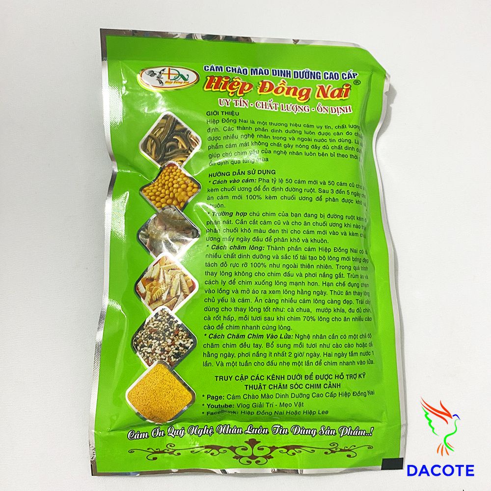 Cám chim hiệp đồng nai 200gr - thức ăn cao cấp cho chim chào mào lồng chim BTA