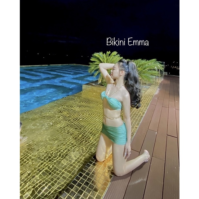 Bikini Phối Xích Siêu Sexy, xích eo+ xích cổ (video shop tự quay)