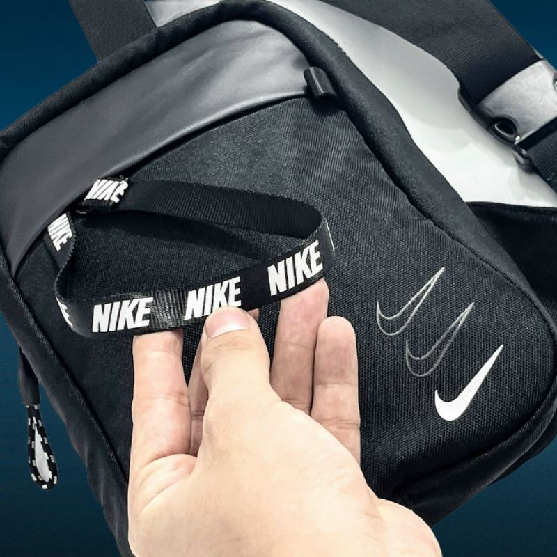 TÚI CHÉO NIKE CHẤT VẢI POLY COTTON  PHỐI DA | BigBuy360 - bigbuy360.vn