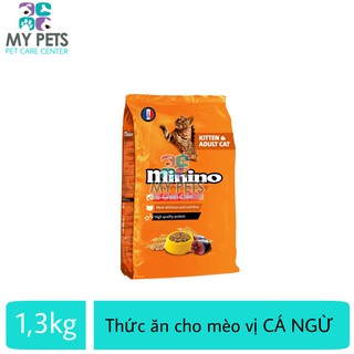 (Minino 1.3Kg) Thức Ăn Vị Cá Ngừ Dành Cho Mèo Mọi Lứa Tuổi
