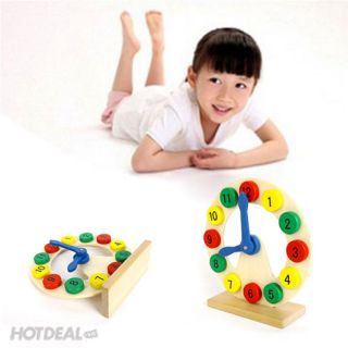 Đồ chơi đồng hồ gỗ học giờ