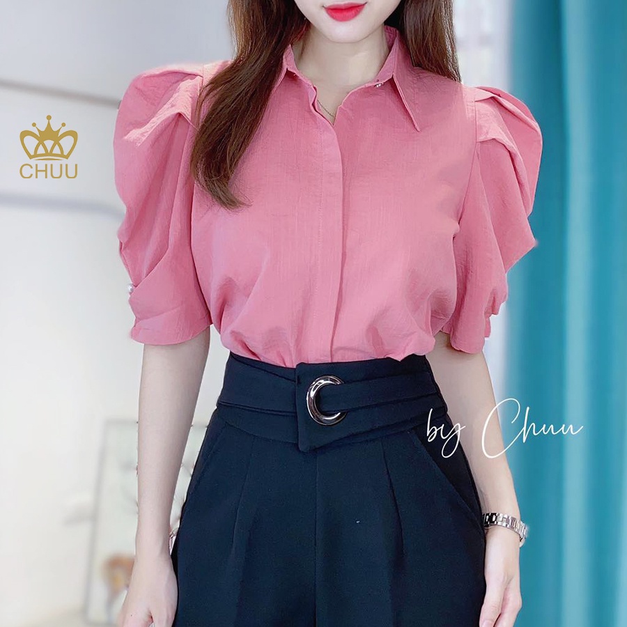 Áo sơ mi kiểu tay phồng dáng lửng CHUU A6727 | BigBuy360 - bigbuy360.vn