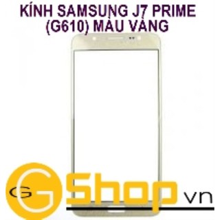 Kính samsung j7 prime màu vàng